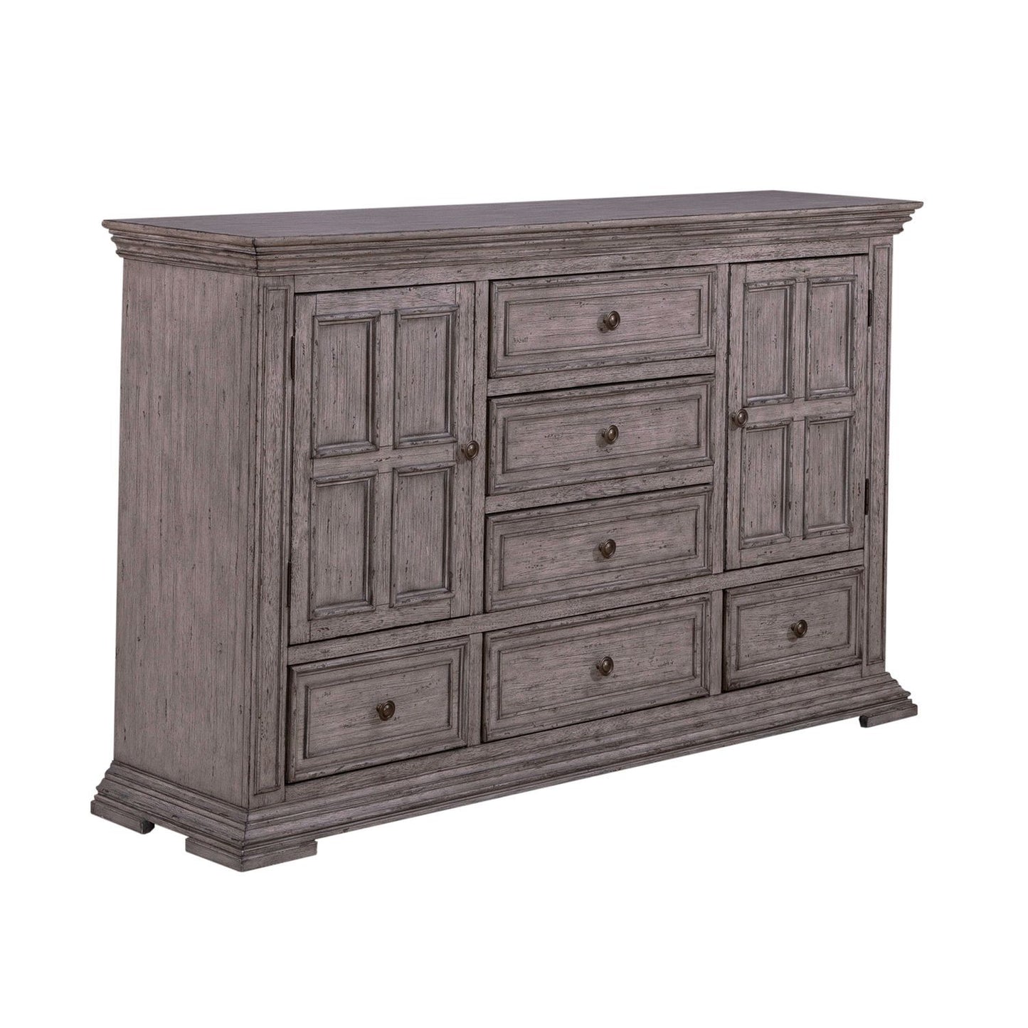 Big Valley - 2 Door 6 Drawer Dresser - Hornell Furniture Outlet
