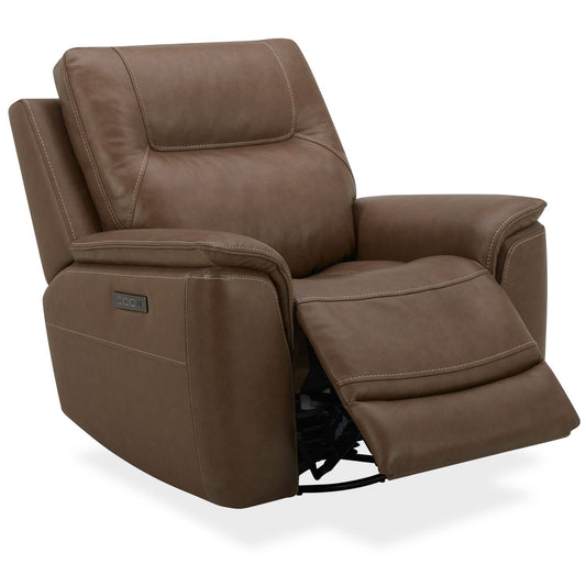 Collins - Swivel Glider Recliner P3 - Brown - Hornell Furniture Outlet