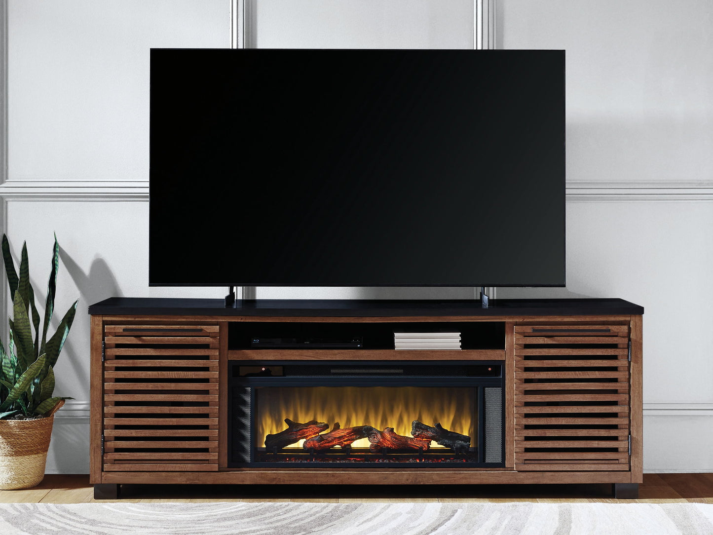 Kallari - TV Stand With Fireplace Option - Hornell Furniture Outlet