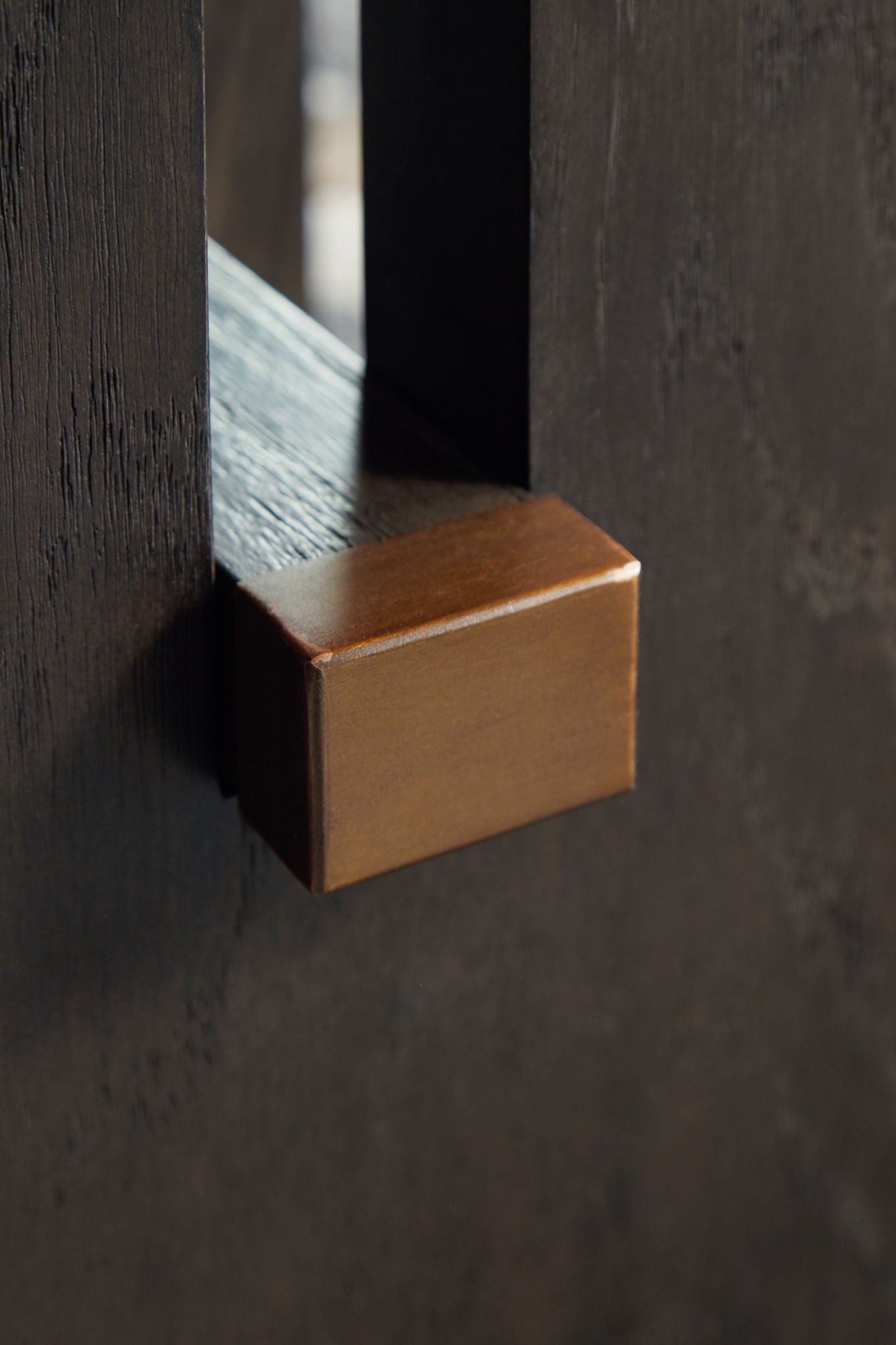 Burkhaus - White / Dark Brown - Rectangular End Table - Hornell Furniture Outlet