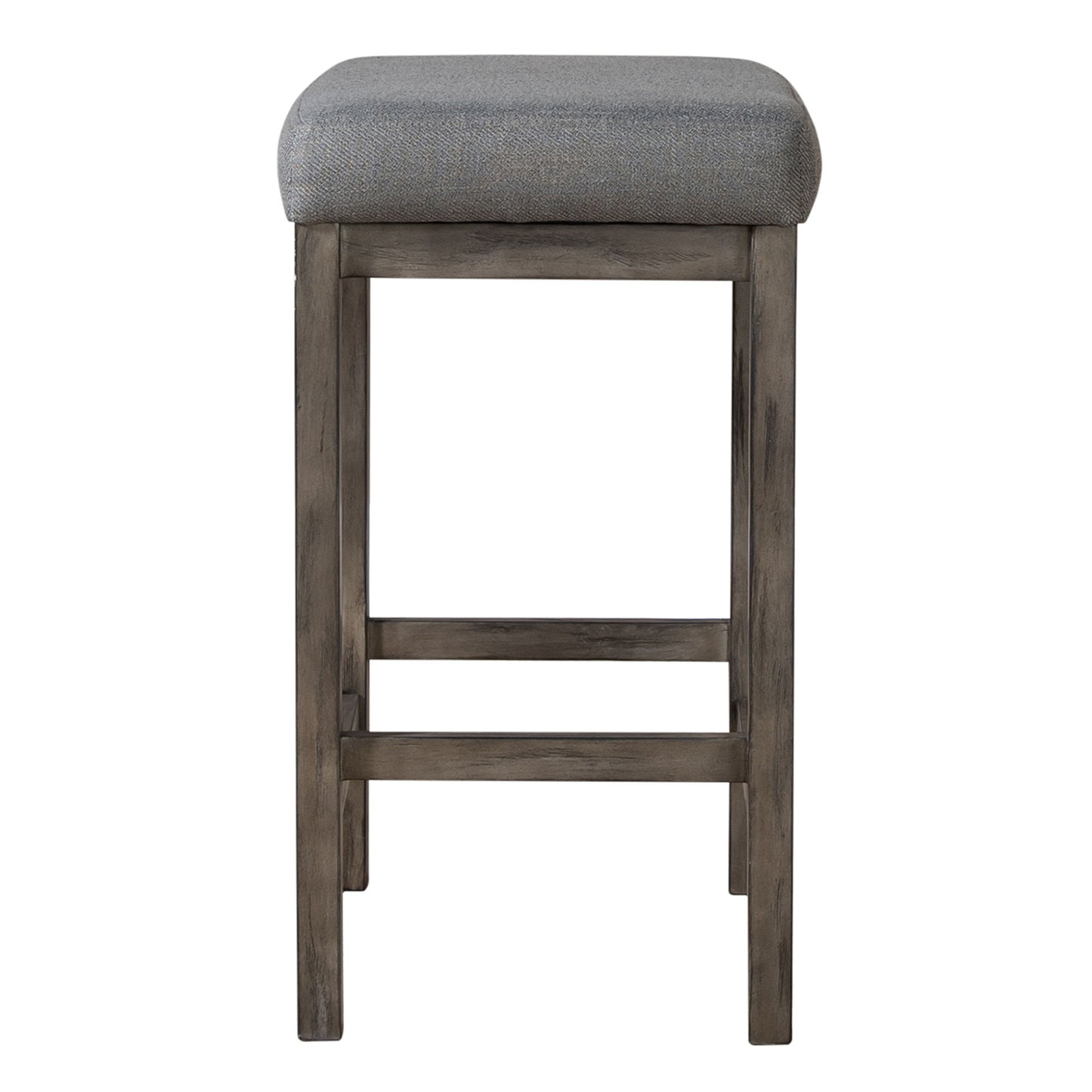 Hayden Way - Upholstered Console Stool - Washed Gray - Hornell Furniture Outlet