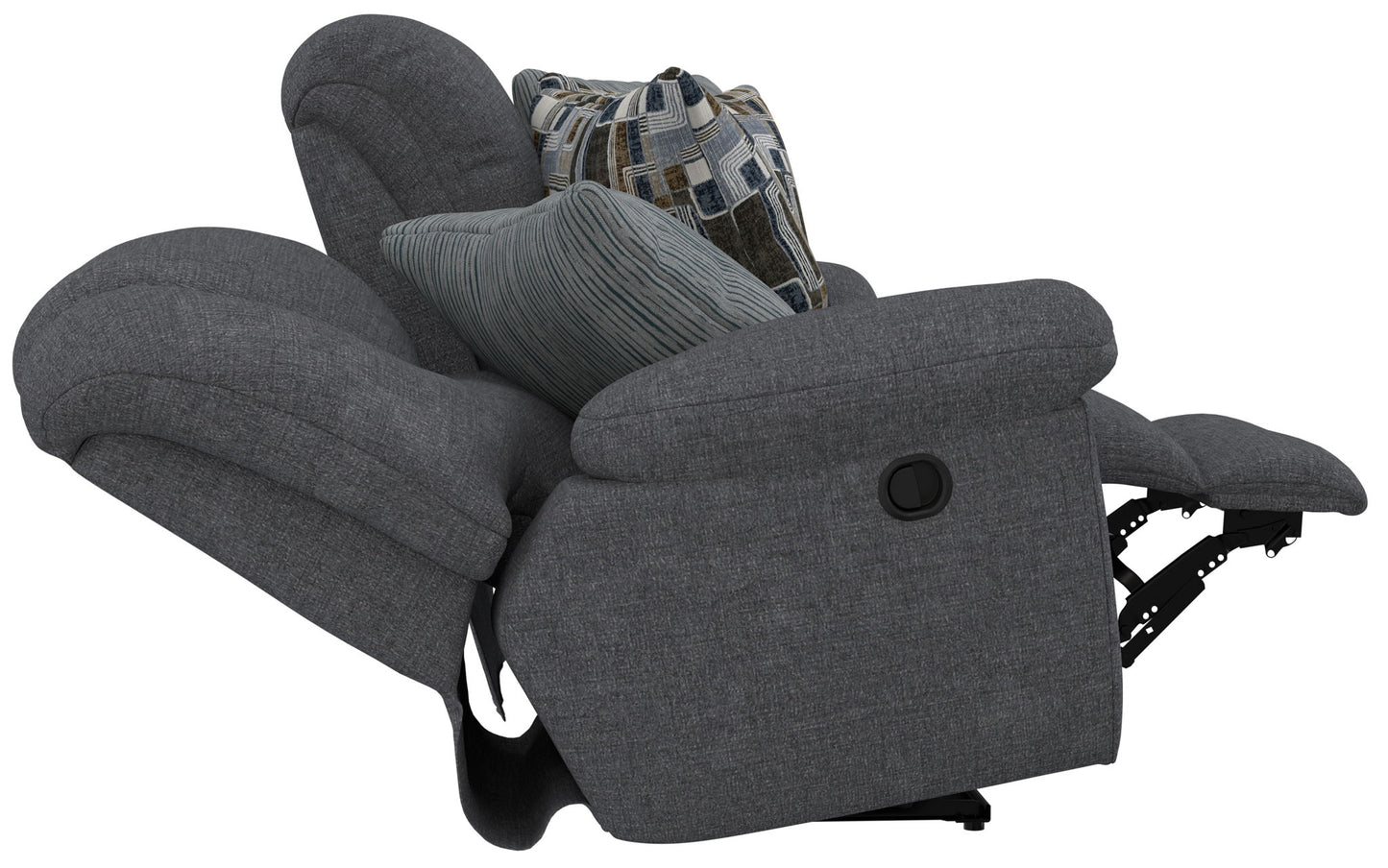 Trifecta - Sofa With 3 Recliners and Drop Down Table - Hornell Furniture Outlet