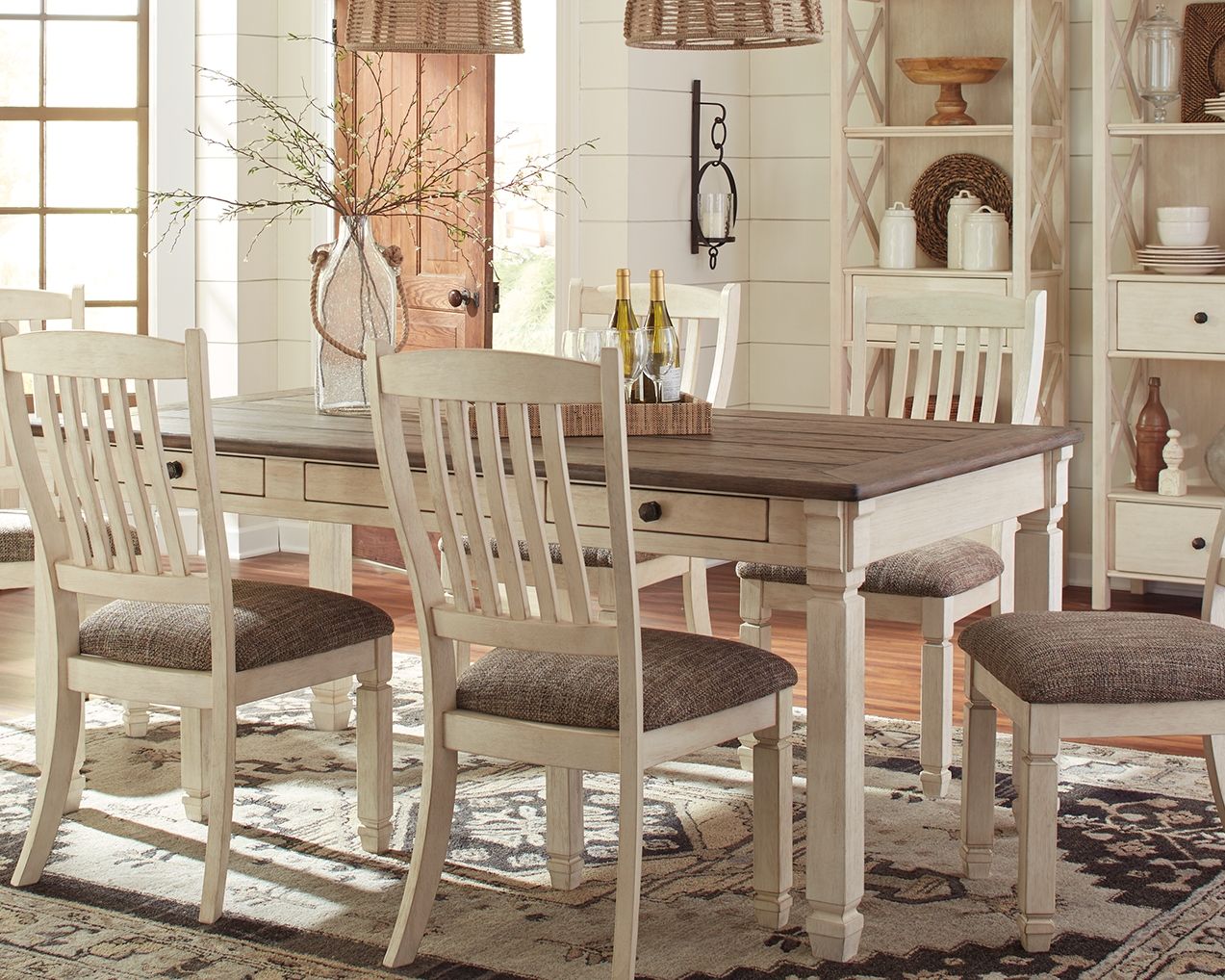 Bolanburg - Beige - Rectangular Dining Room Table - Hornell Furniture Outlet