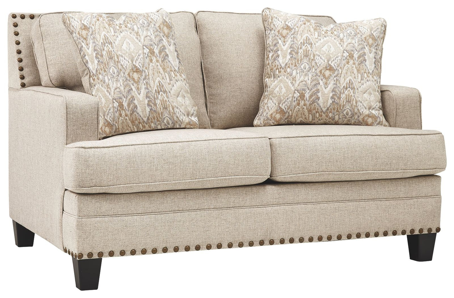 Claredon - Linen - Loveseat - Hornell Furniture Outlet