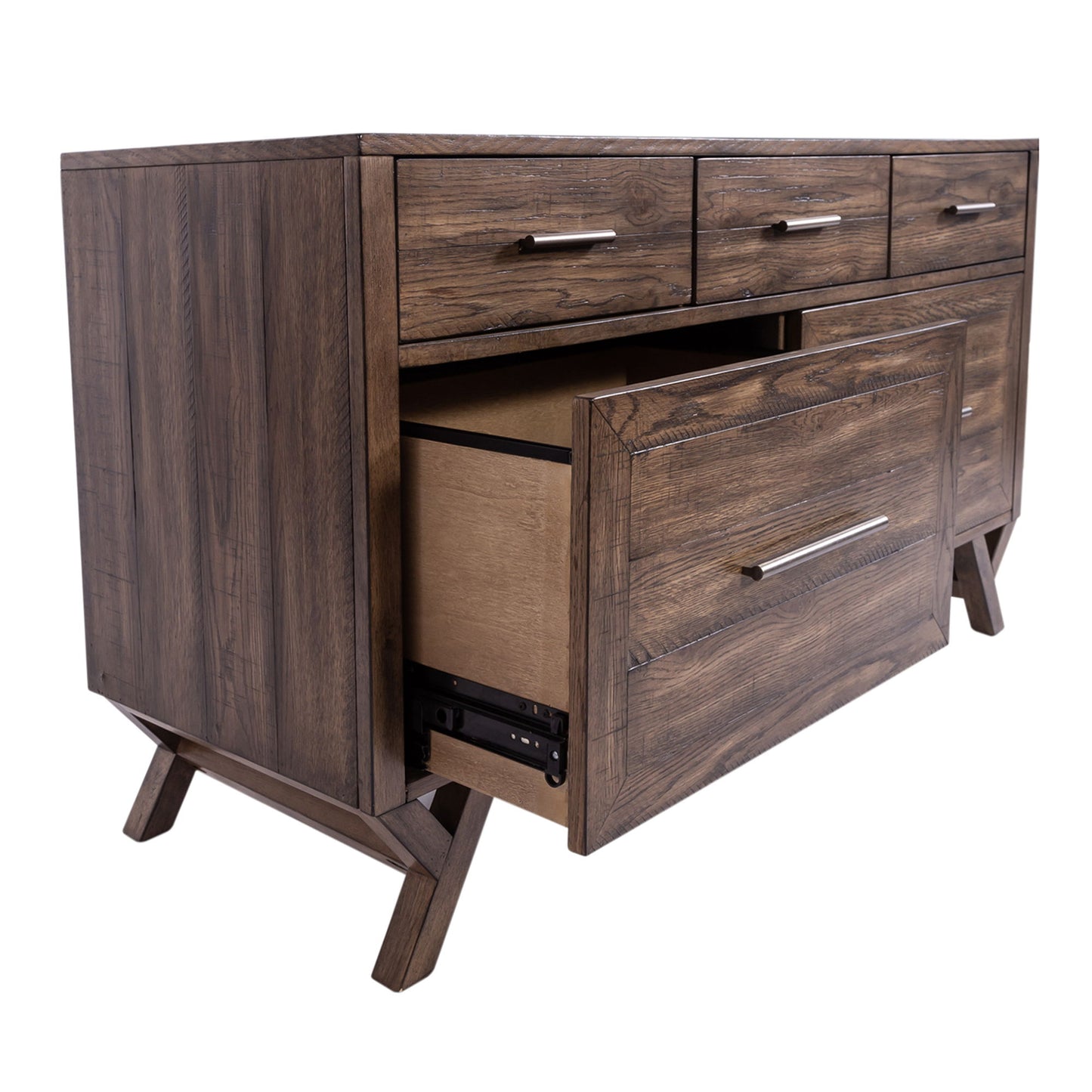 Lennox - Credenza - Dark Brown - Hornell Furniture Outlet
