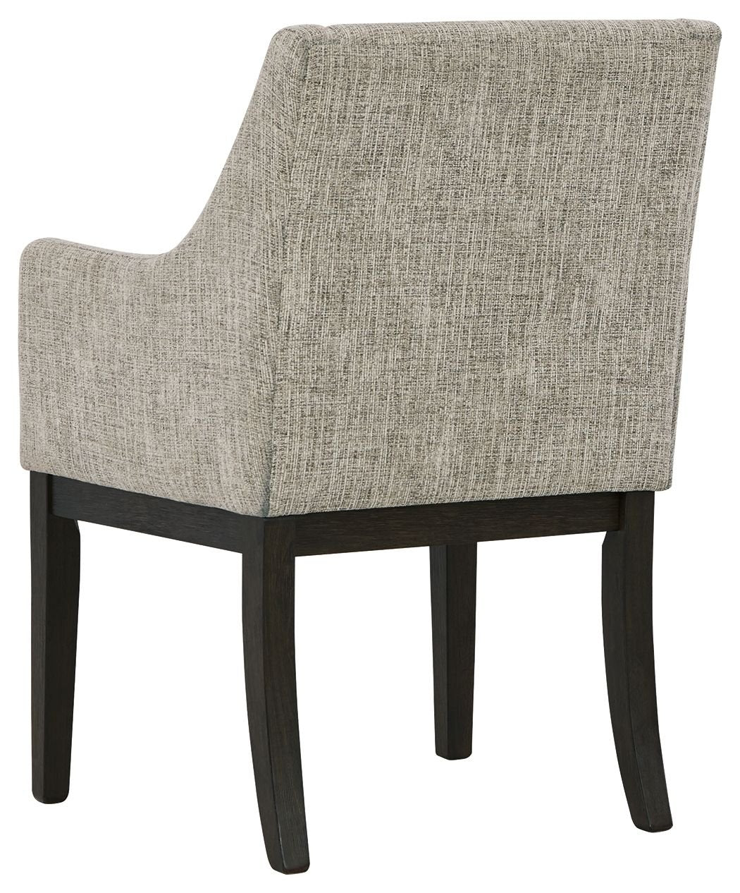 Burkhaus - Beige / Dark Brown - Dining UPH Arm Chair (Set of 2) - Hornell Furniture Outlet