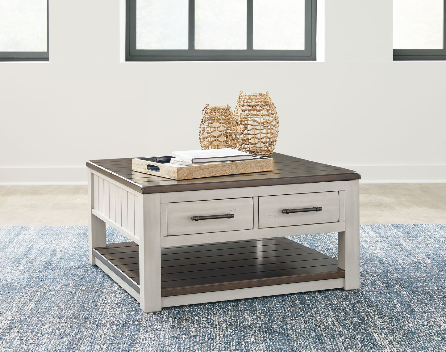 Darborn - Gray / Brown - Lift Top Cocktail Table - Hornell Furniture Outlet