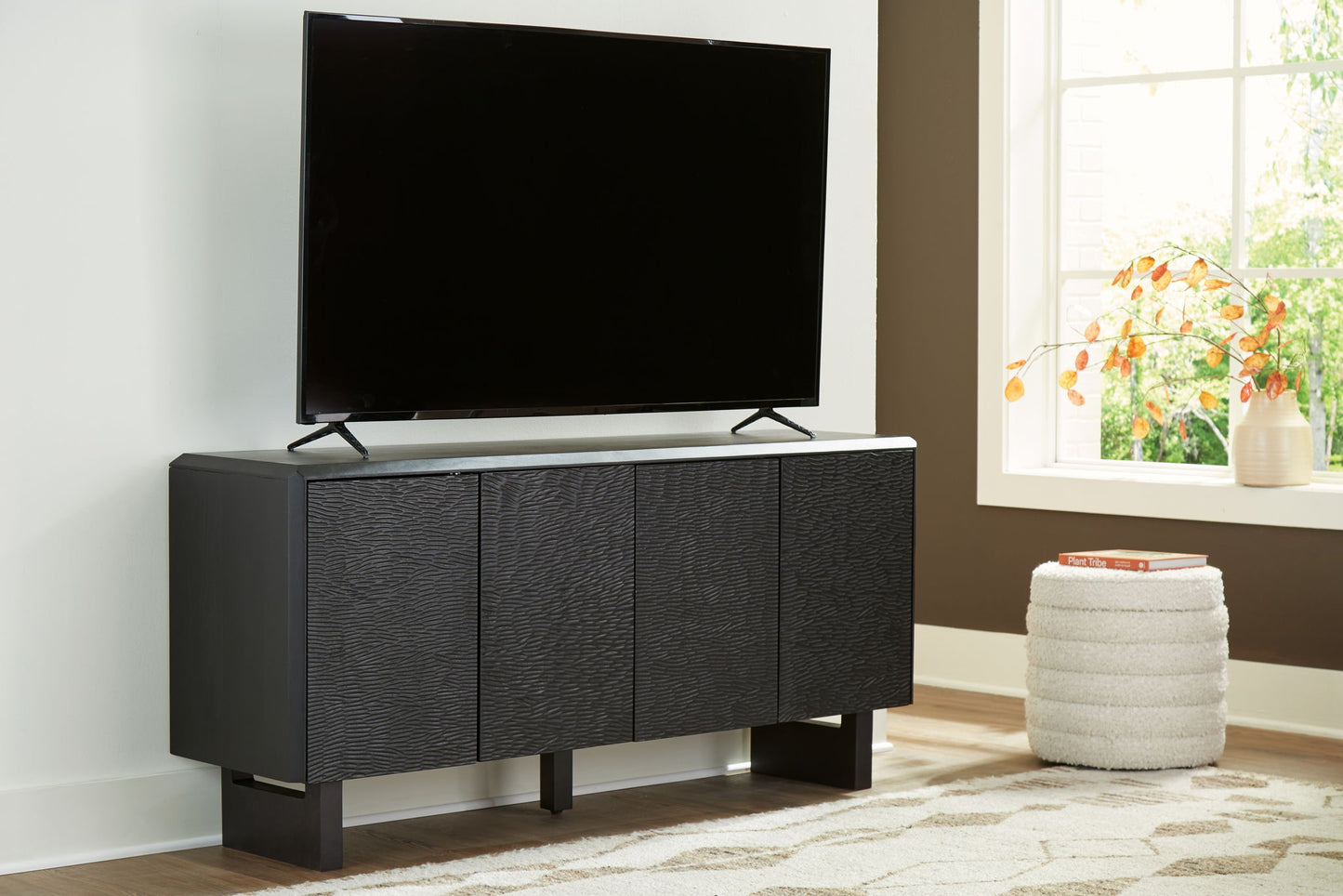 Farrelmore - Black - Accent Cabinet - Hornell Furniture Outlet