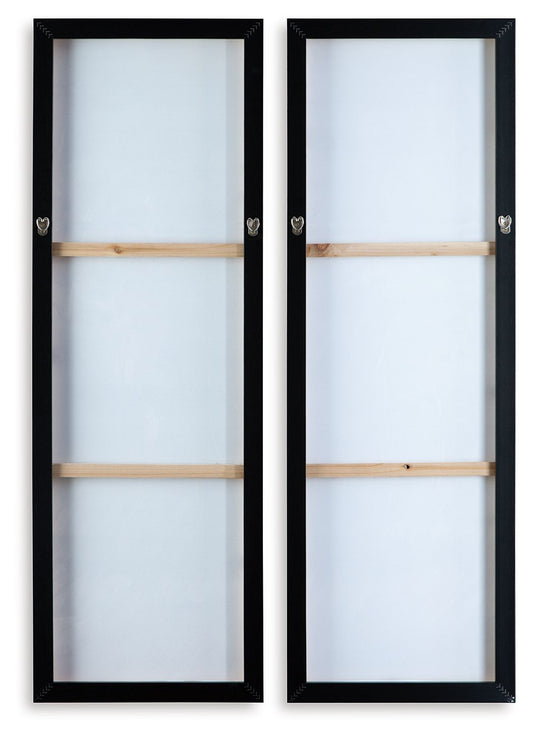 Dansot - Green / Brown - Wall Art Set (Set of 2) - Hornell Furniture Outlet