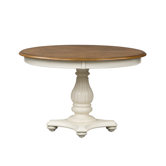 Cumberland Creek - Pedestal Table Set - White - Hornell Furniture Outlet