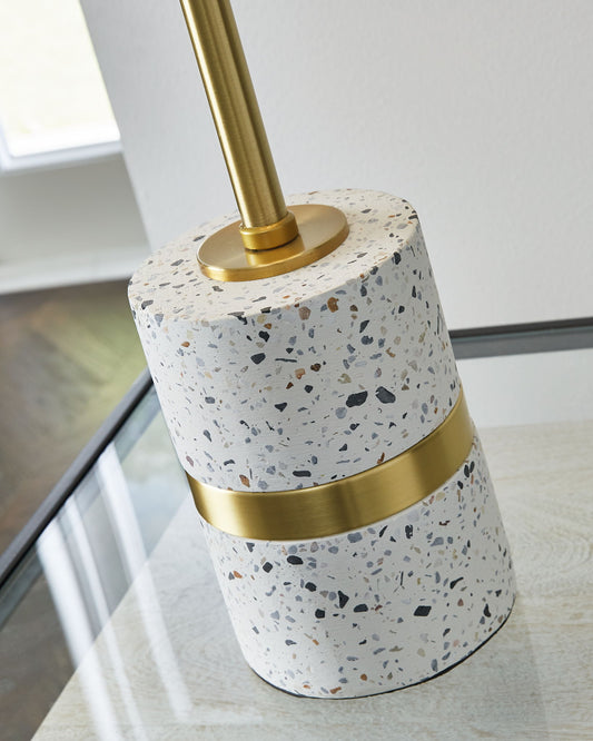 Maywick - White - Metal Table Lamp - Hornell Furniture Outlet