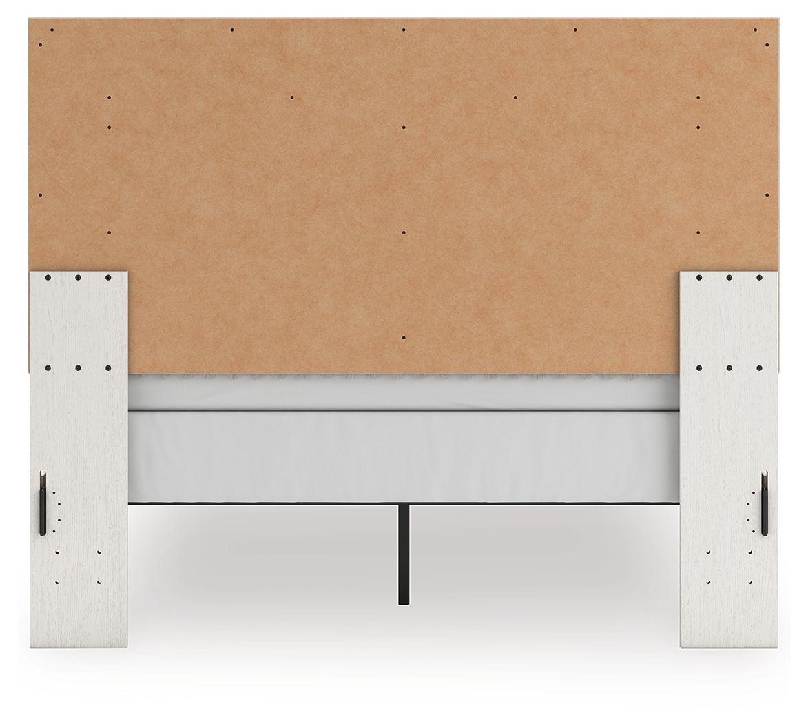 Zuraleus - Queen Upholstered Panel Bed - White - Hornell Furniture Outlet