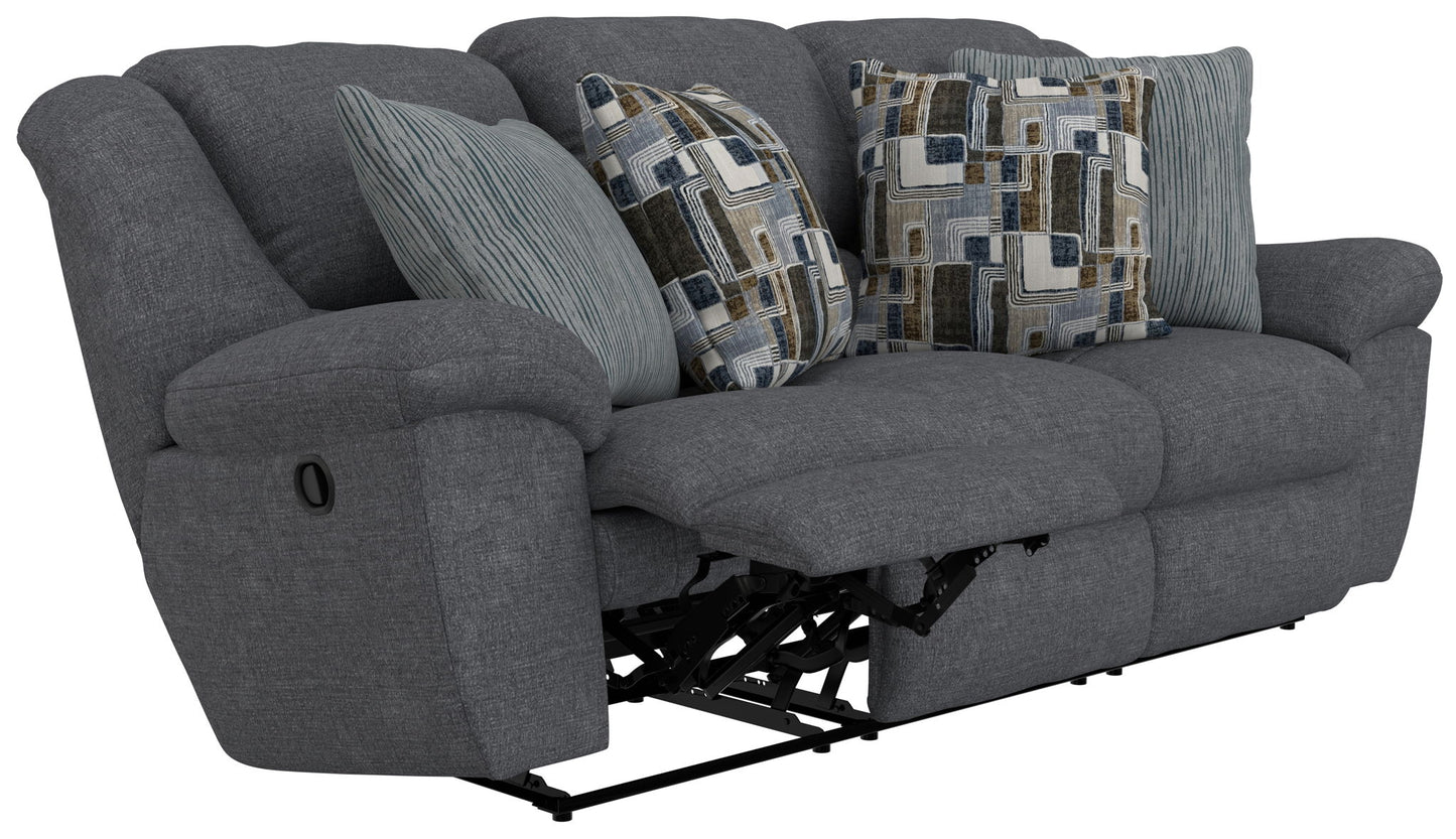Trifecta - Sofa With 3 Recliners and Drop Down Table - Hornell Furniture Outlet