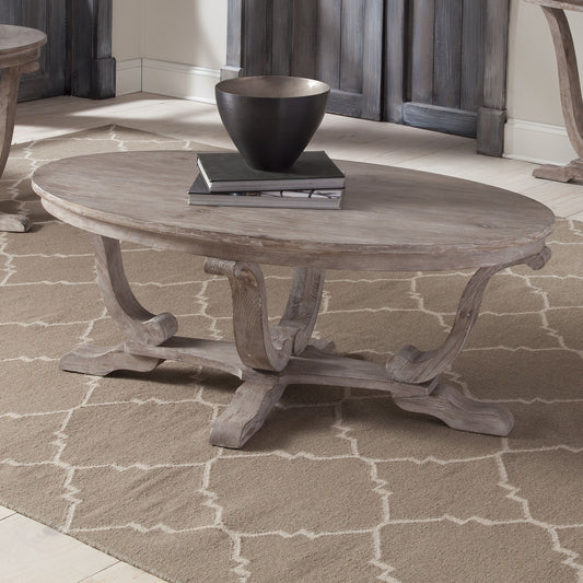 Graystone Mill - Oval Cocktail Table - Graystone - Hornell Furniture Outlet