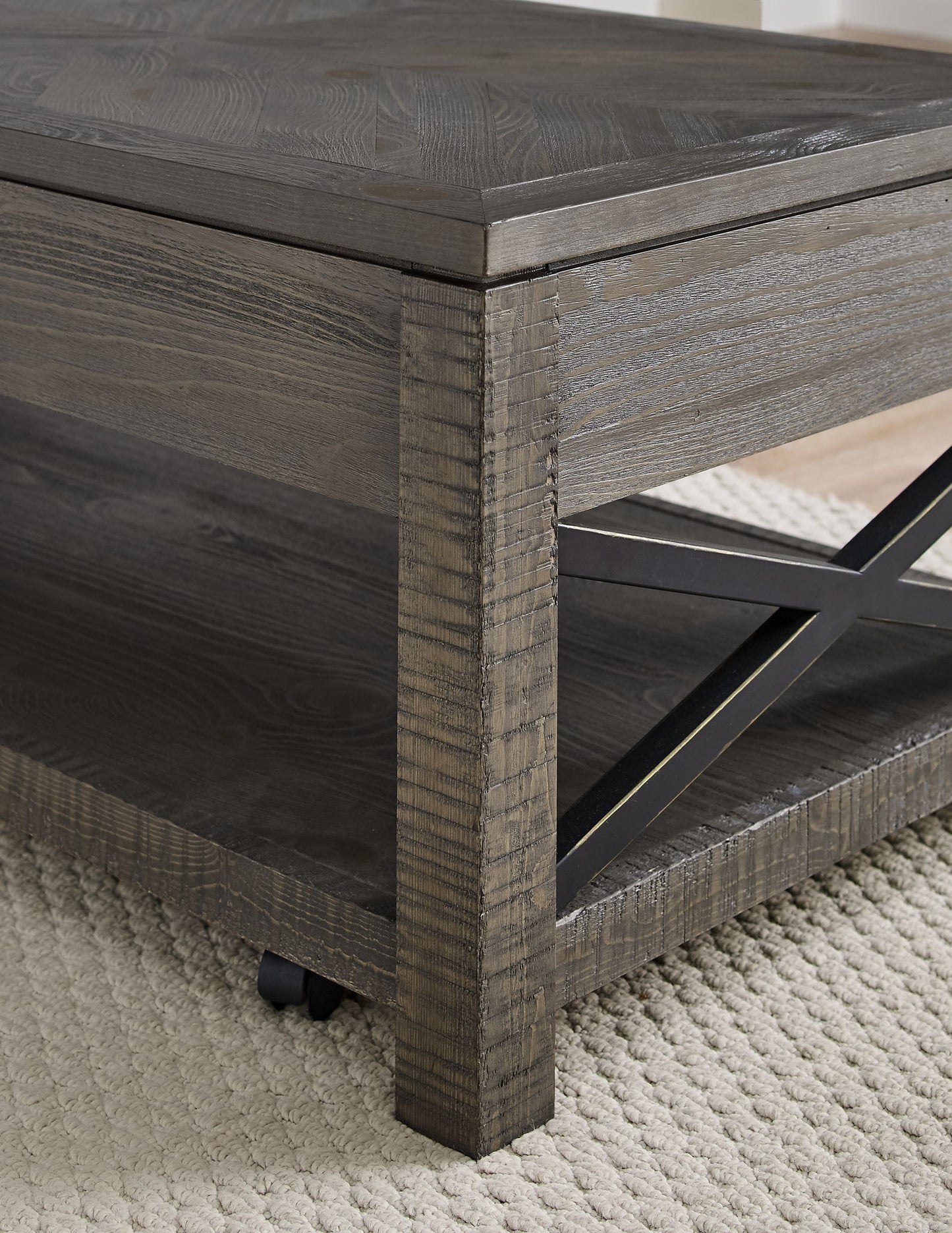 Dexter - Lift Top Cocktail Table - Brown - Hornell Furniture Outlet