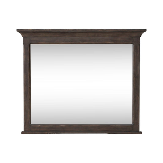 Paradise Valley - Landscape Mirror - Dark Brown - Hornell Furniture Outlet