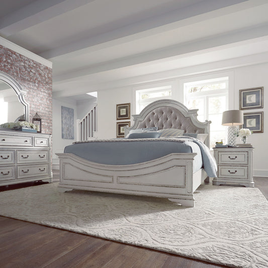 Magnolia Manor - Upholstered Bed Set - Hornell Furniture Outlet