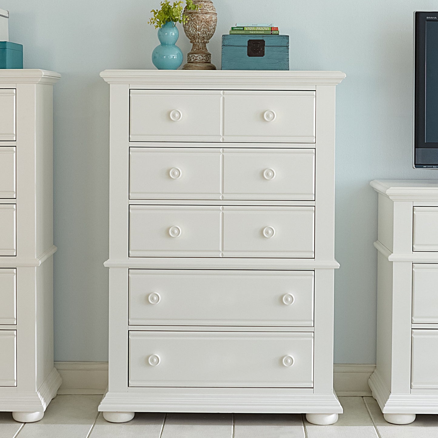 Summer House - 5 Drawer Chest - Hornell Furniture Outlet