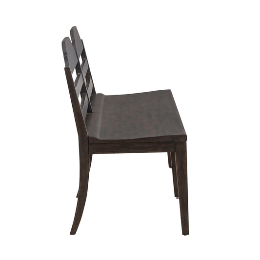 Paradise Valley - Ladder Back Bench (RTA) - Dark Brown - Hornell Furniture Outlet