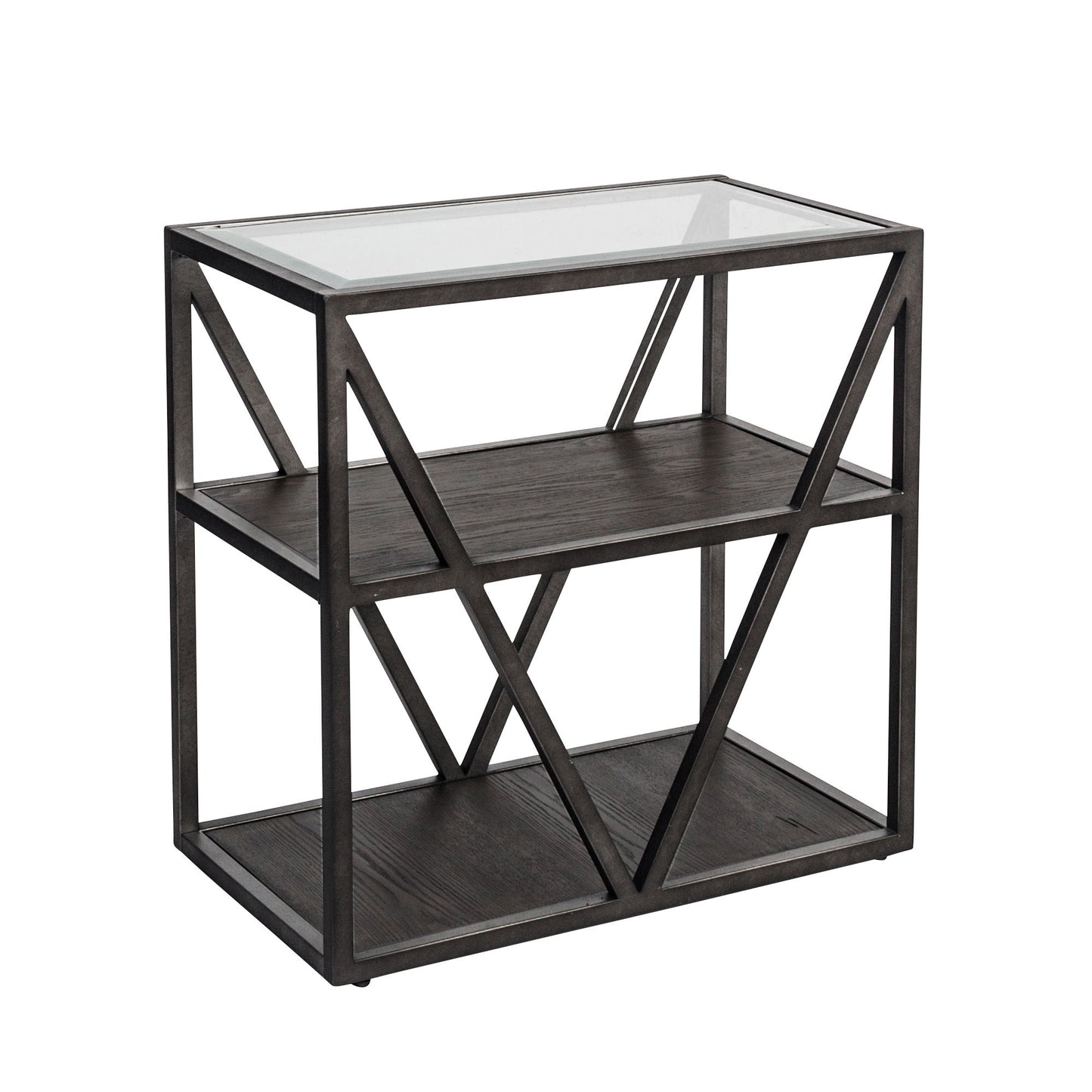 Arista - Chair Side Table - Dark Gray - Hornell Furniture Outlet