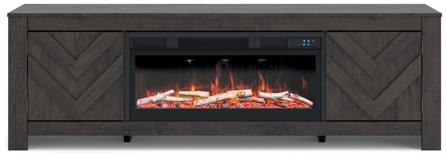 Cayboni - LG TV Stand With Fireplace Option - Hornell Furniture Outlet