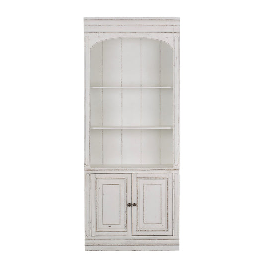 Magnolia Manor - Bunching Bookcase - White - Hornell Furniture Outlet