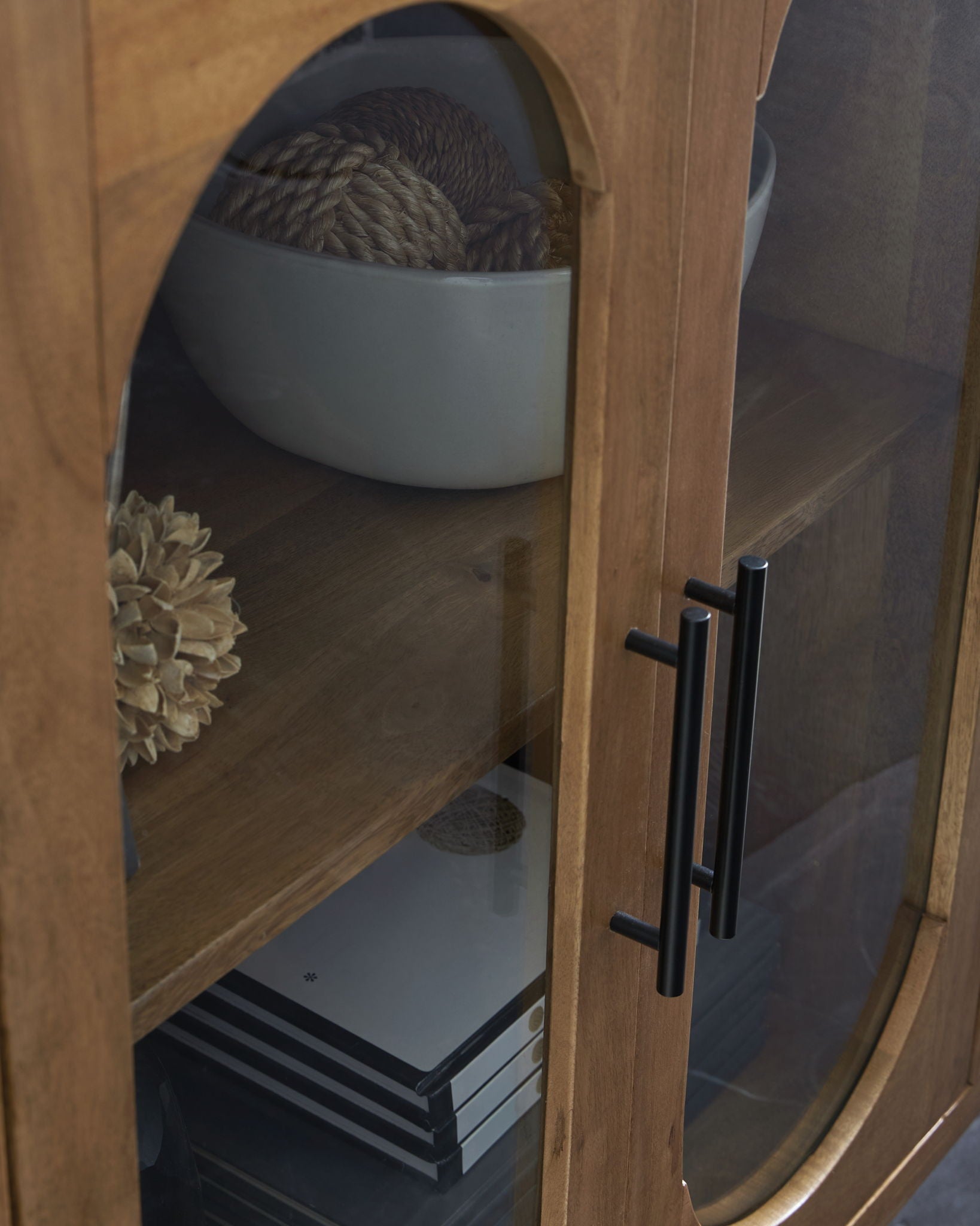 Niall - Light Brown - Accent Cabinet - Hornell Furniture Outlet