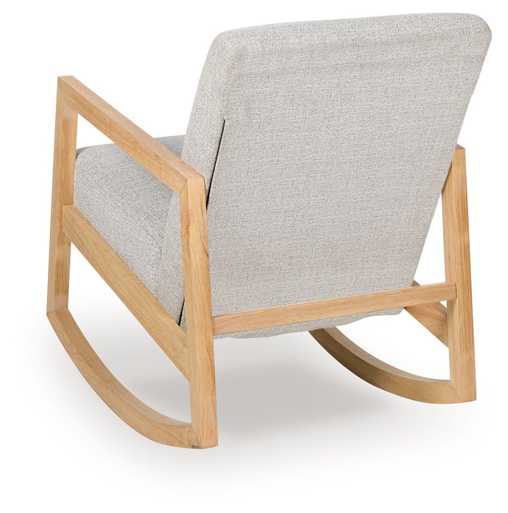 Wychworth - Gray / Natural - Accent Chair - Hornell Furniture Outlet