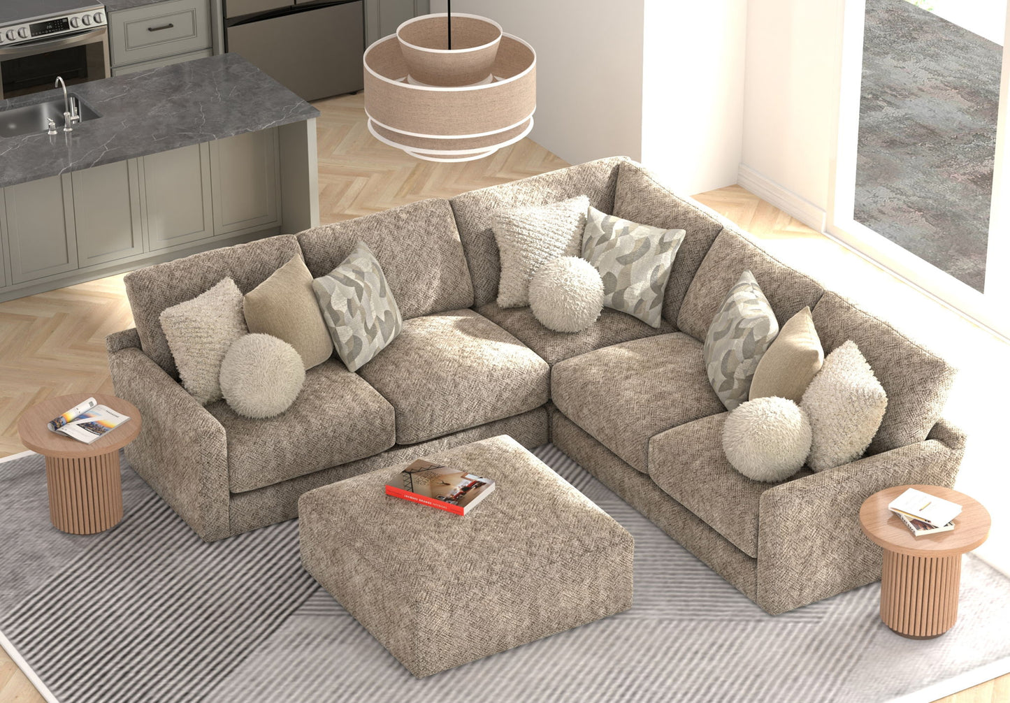 Turner - Sectional - Hornell Furniture Outlet