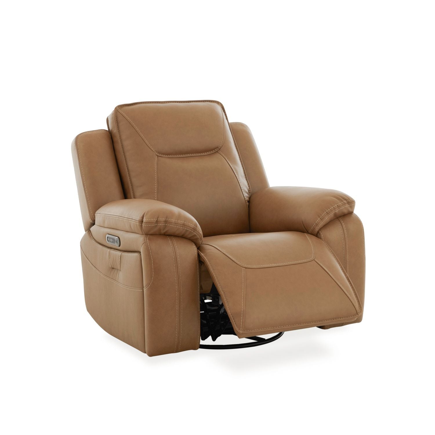 Callihan - Swivel Glider Recliner P3 - Brown - Hornell Furniture Outlet
