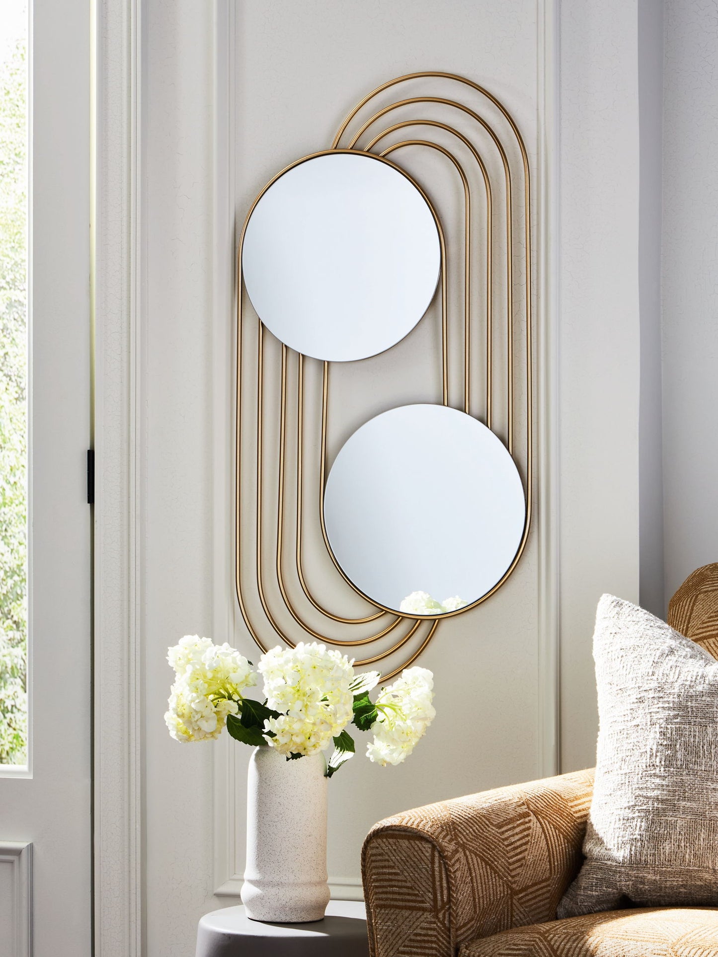 Warrenley - Gold Finish - Accent Mirror - Hornell Furniture Outlet