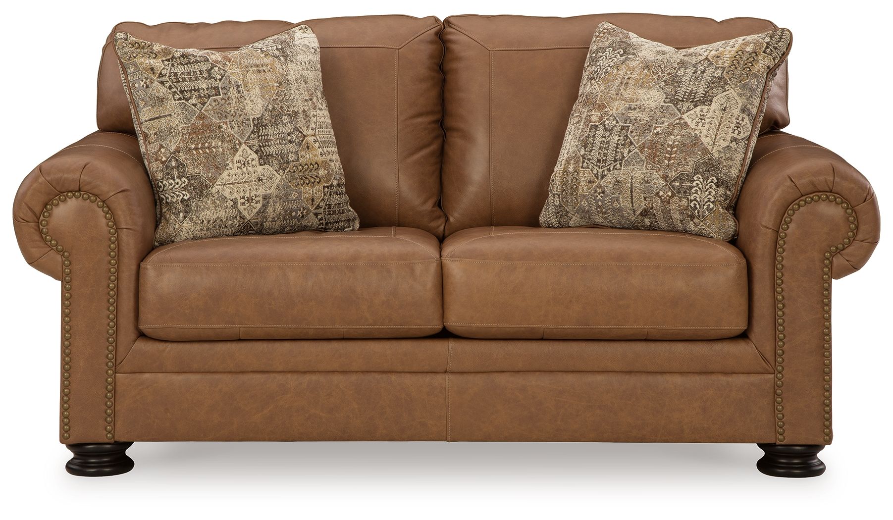 Carianna - Caramel - Loveseat - Hornell Furniture Outlet