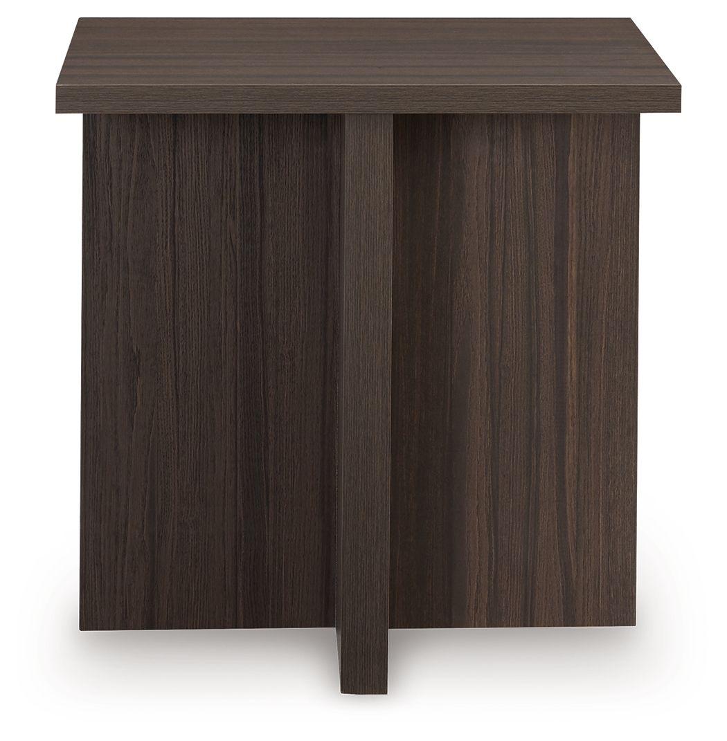 Zendex - Brown - Occasional Table Set (Set of 2) - Hornell Furniture Outlet