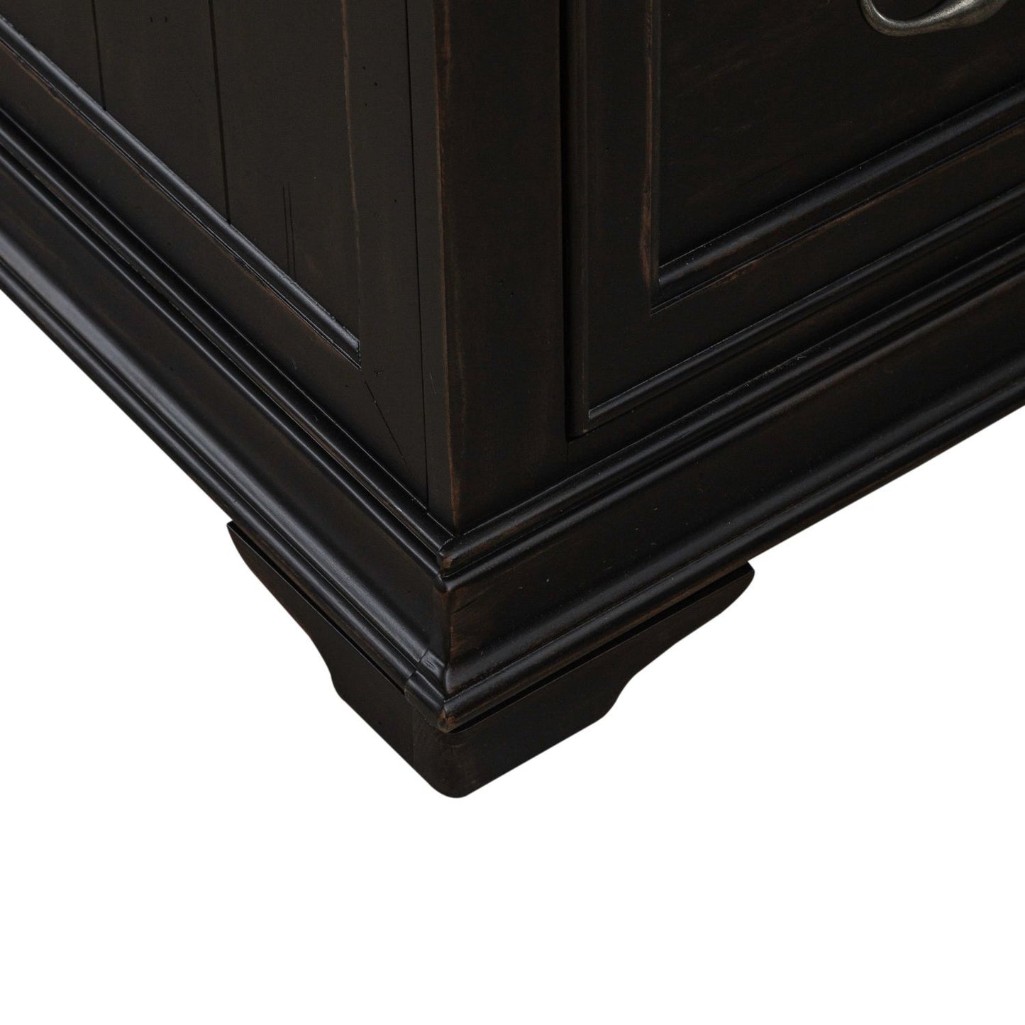 Meritage - Jr Executive Desk - Black - Hornell Furniture Outlet