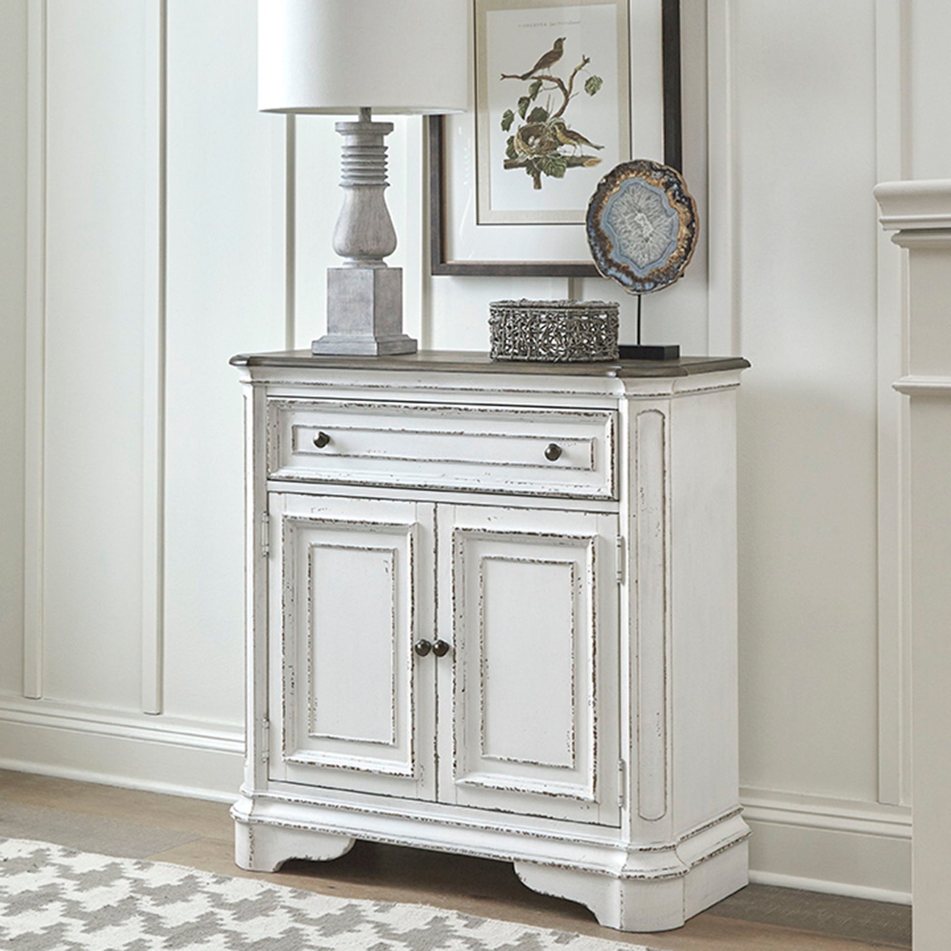 Magnolia Manor - Accent Cabinet - White - Hornell Furniture Outlet