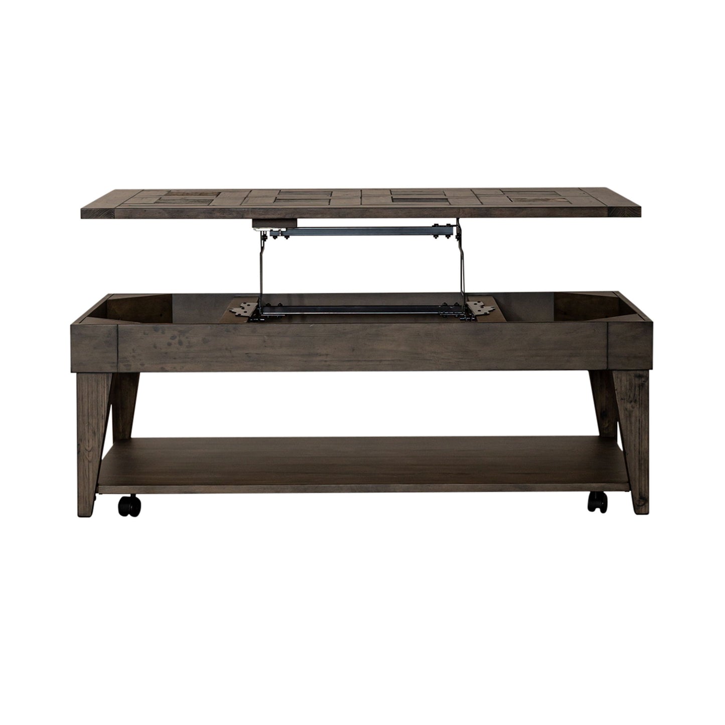 Arrowcreek - Lift Top Cocktail Table - Dark Brown - Hornell Furniture Outlet