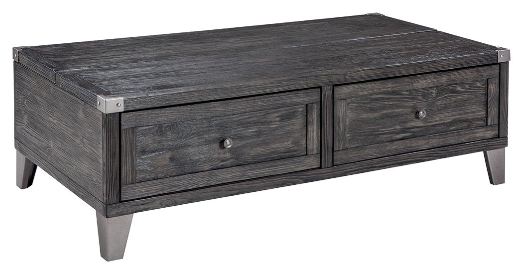Todoe - Dark Gray - Lift Top Cocktail Table - Hornell Furniture Outlet