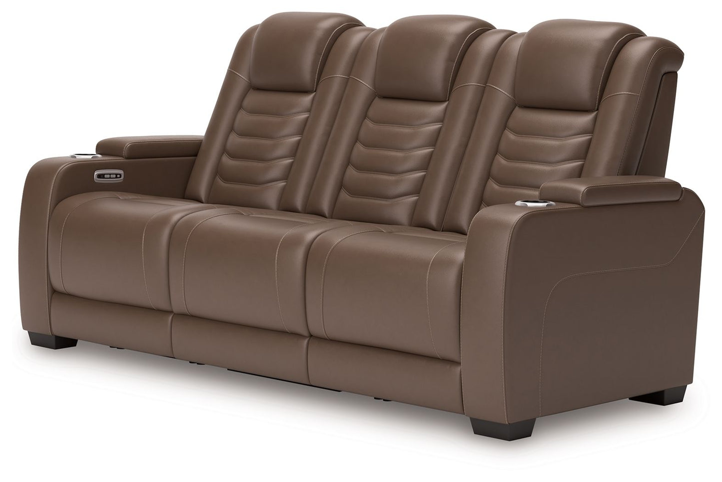 High Impact - Tobacco - Power Reclining Sofa / Adj Headrest - Hornell Furniture Outlet