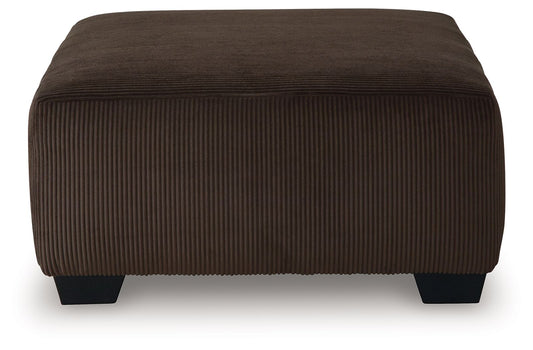 Kimlee - Chocolate - Oversized Accent Ottoman - Hornell Furniture Outlet