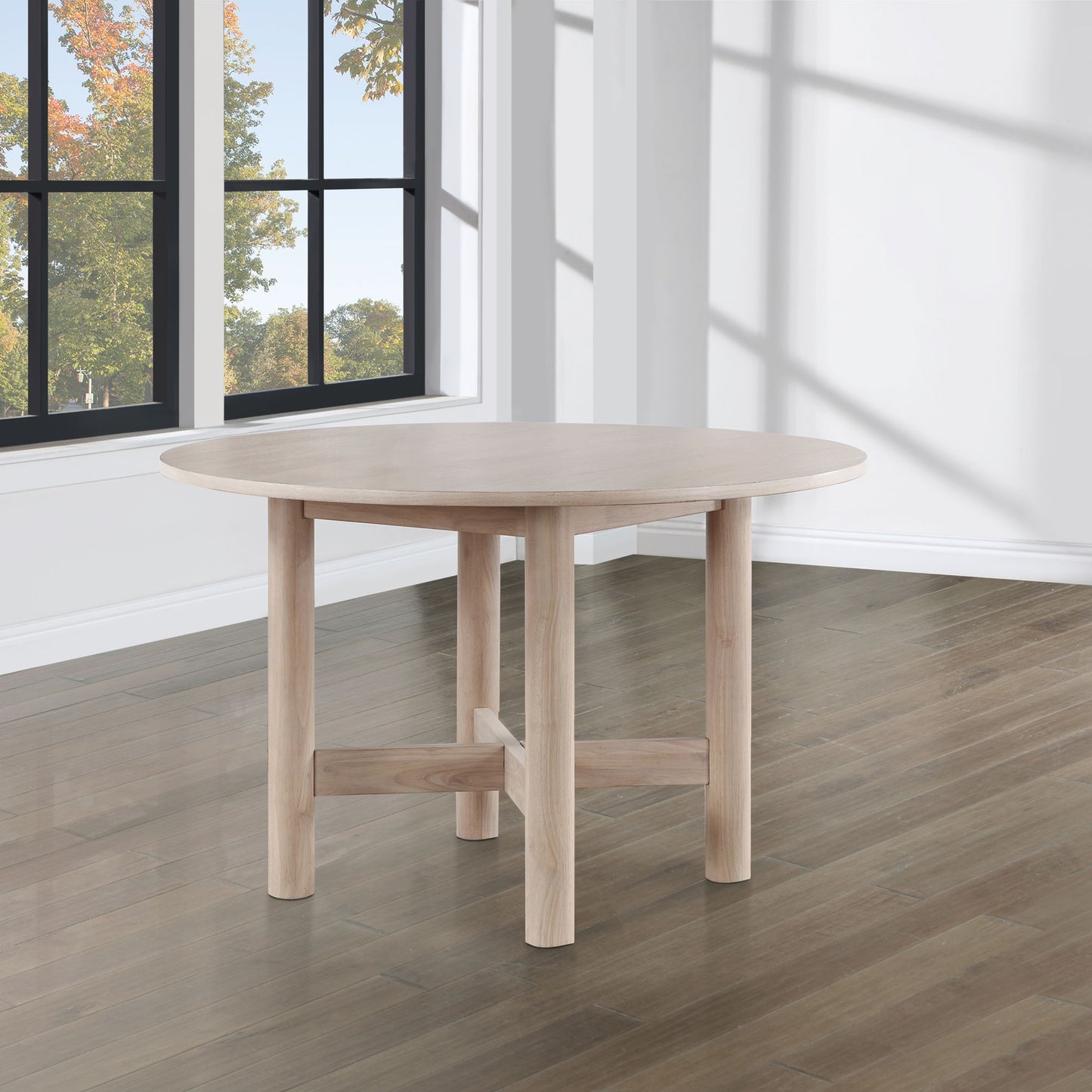 Gabby - Round Dining Table - Light Brown - Hornell Furniture Outlet