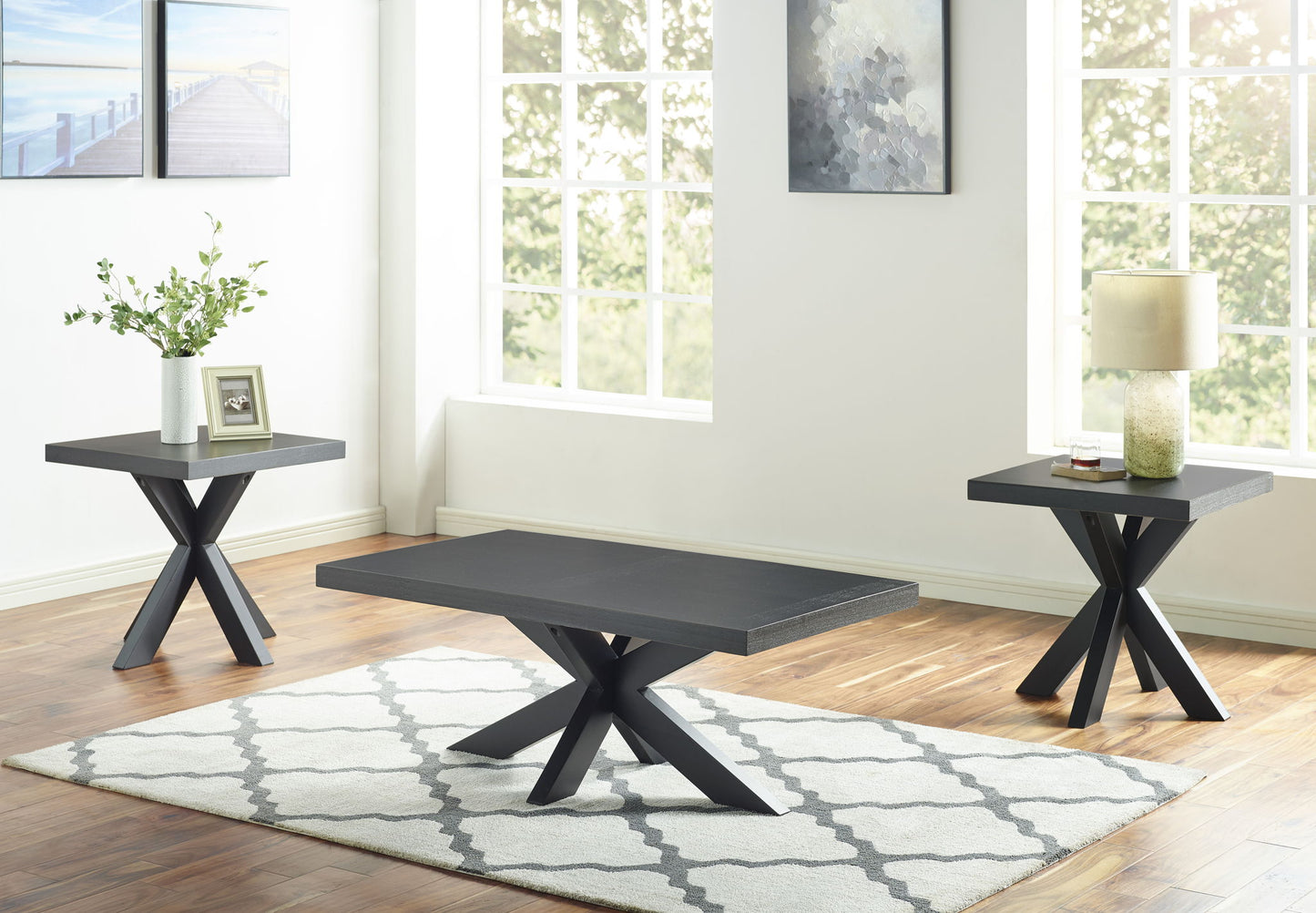 Harris - Cocktail Table - Black - Hornell Furniture Outlet