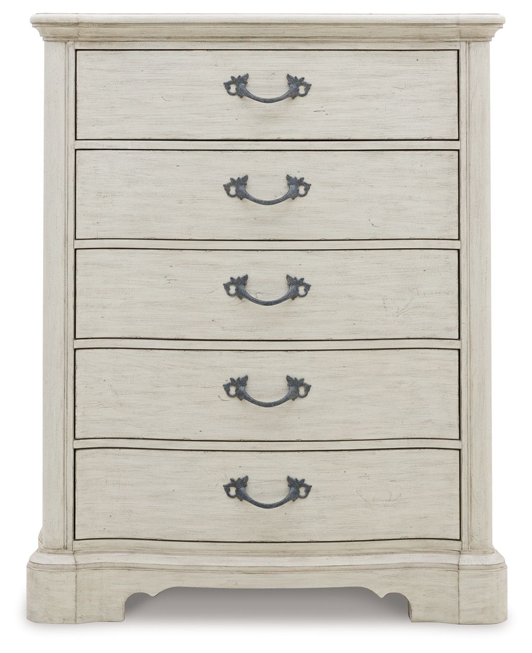 Arlendyne - Antique White - Five Drawer Chest - Hornell Furniture Outlet