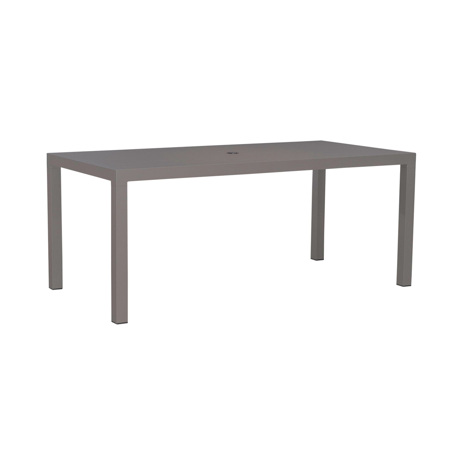 Plantation Key - Outdoor Rectangular Leg Table - Granite - Hornell Furniture Outlet