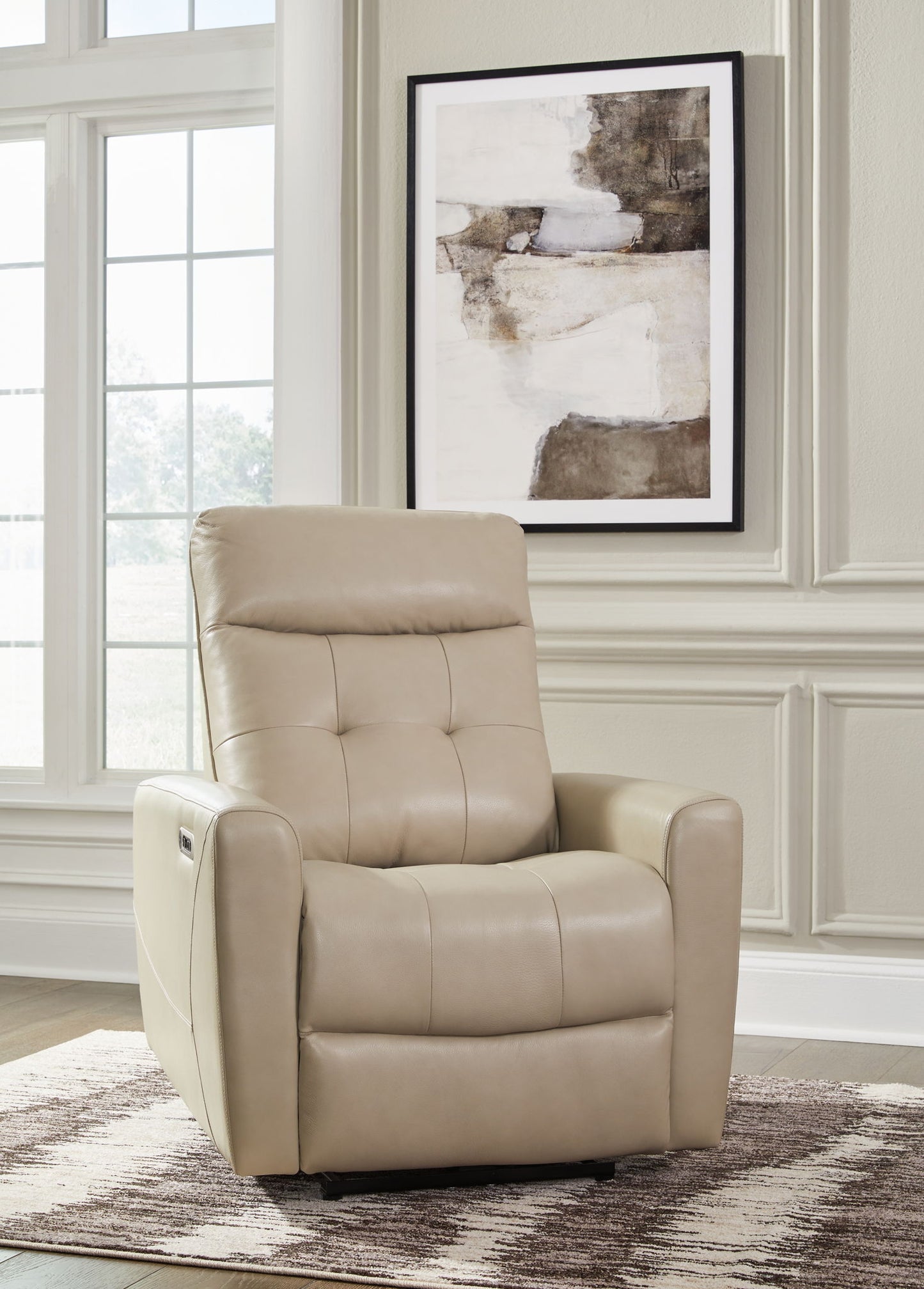 Pisgham - Power Recliner With Adj Headrest - Hornell Furniture Outlet