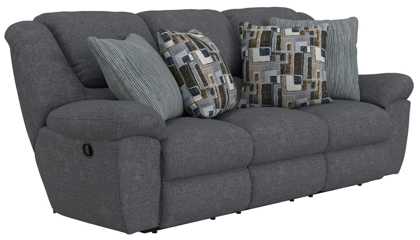 Trifecta - Sofa With 3 Recliners and Drop Down Table - Hornell Furniture Outlet