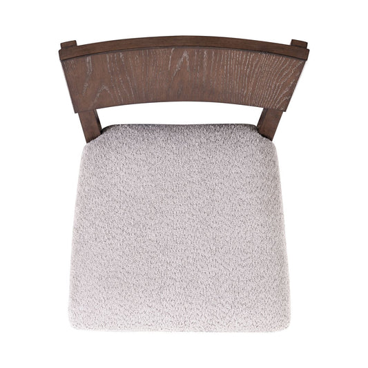 Cascade Falls - Panel Back Side Chair (RTA) - Brown - Hornell Furniture Outlet