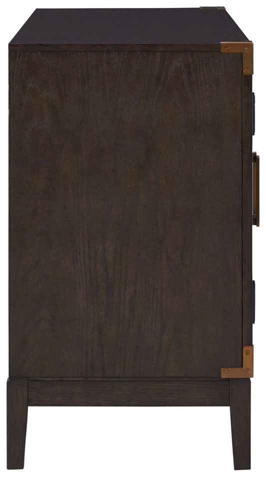 Burkhaus - Dark Brown - Dining Room Server - Hornell Furniture Outlet