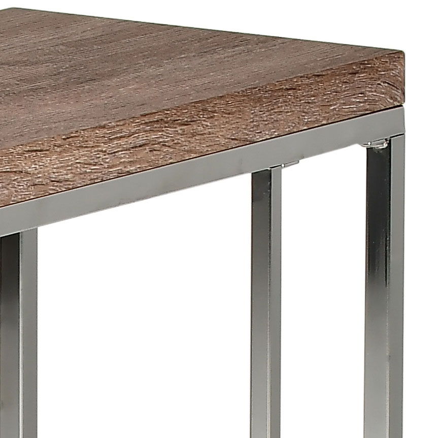Lucia - Chairside End Table - Brown - Hornell Furniture Outlet