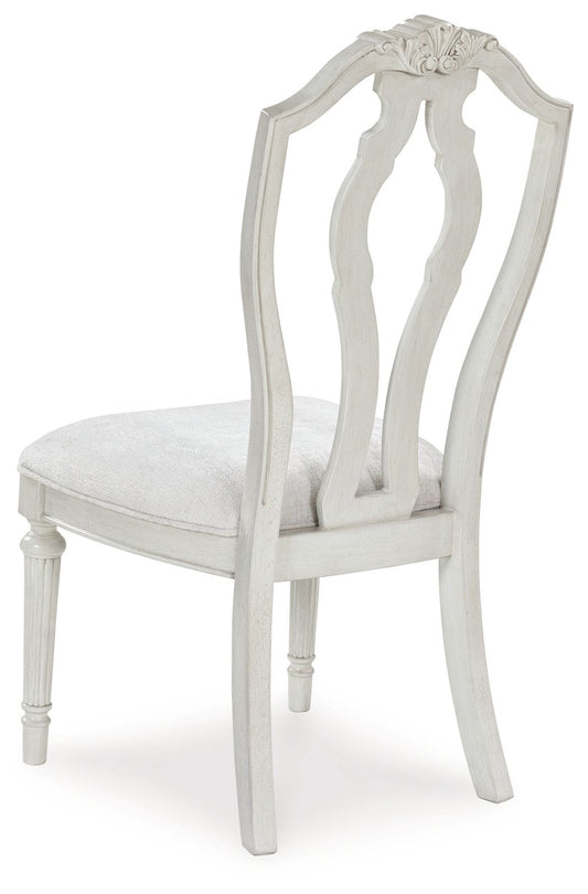 Montelaine - Antique White - Dining Upholstered Side Chair (Set of 2) - Hornell Furniture Outlet