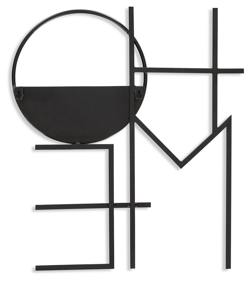Dunster - Black - Wall Planter - Hornell Furniture Outlet